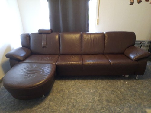 Echtledersofa sitzer braun - echtledersofa,