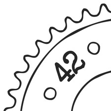 Kettenrad 42 Zähne Kawasaki