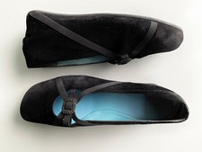 Thierry Rabotin Gr. 37 schwarz Ballerina Wildleder