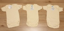 3x Baby Flower Babybody Mädchen Jungen Gr.62/68 gelb hochwertige Qualität Europa