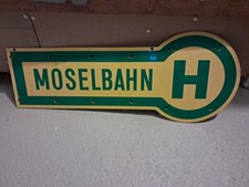 Haltestellenschild Moselbahn