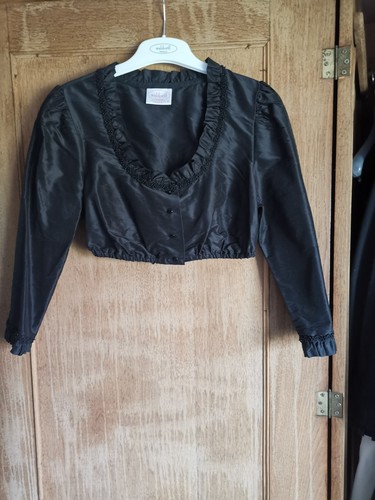 Dirndlbluse schwarze seide - dirndlbluse,