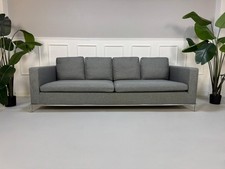 B&B Italia George Designer Marken Sofa Grau Klassiker 2x