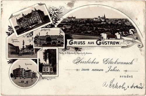 Güstrow litho a - gÜstrow,
