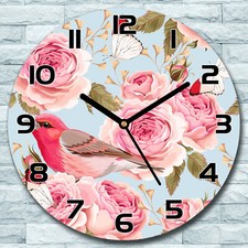 Wanduhr aus Glas Rund fi 30