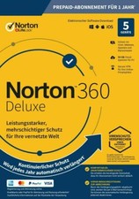 NORTON 360 Deluxe 2025 5 Geräte 1 Jahr 50GB Cloud ABO EMAIL SOFORT