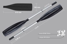 2 x Paddel (150cm) für