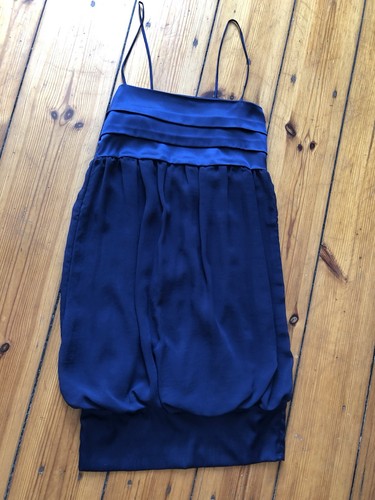 Zara kleid satin - zara, blau