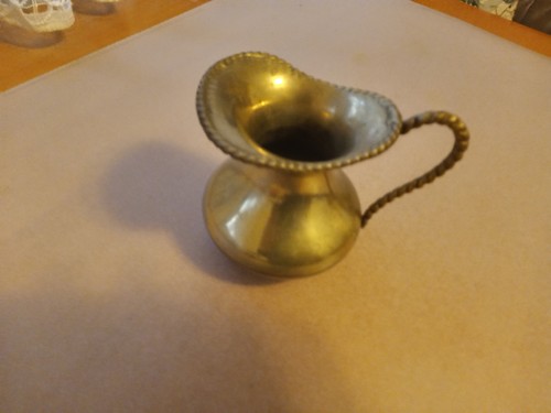 Messing krug mit henkel - krug,