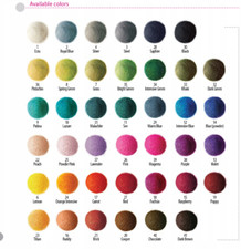 1000 Stück x 1,5cm Filzkugeln