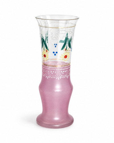 Glasvase rosa mattiert - glasvase,