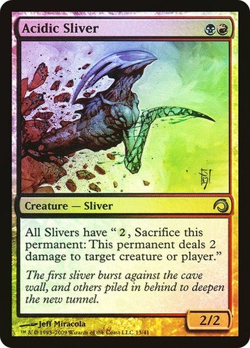Mtg acidic sliver foil - mtg,
