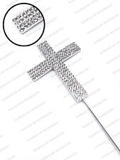 4 Reihe Strass Kreuz