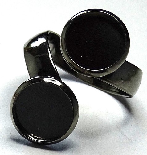 Rohling mit fassung cabochons - fassung,