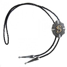 Western Bolo Tie mit Buchstabe