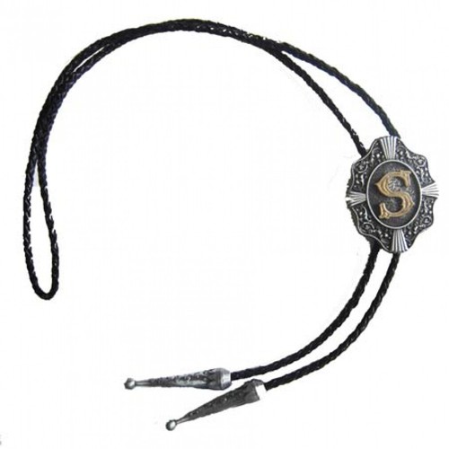 Western bolo tie mit - tie, buchstabe