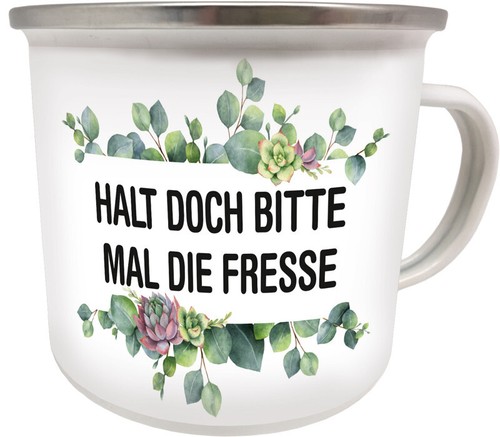 Emaille becher halt - -,