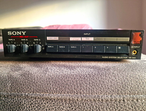 Sony audio system - sony, selector