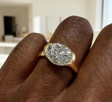 585 Gold Solitär Ring 3ct