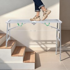 Eisen Trittbank Arbeitsplattform 120cm/H Eisenleiter Trittleiter 400kg 160*30cm