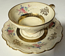Sammeltasse Rosenthal Selb Pompadour, Goldrand, elfenbeinfarbig