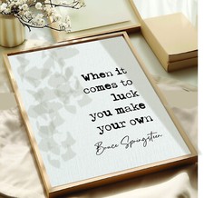 Bruce Springsteen Zitat Druck