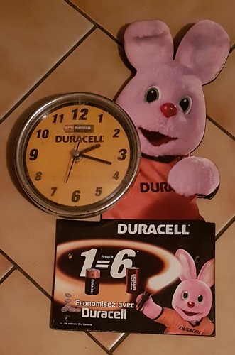 Duracell bunny werbeschuhr - duracell,