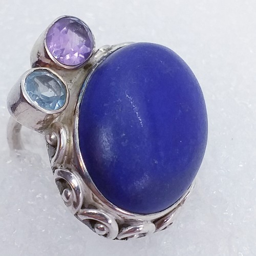 Echter lapis lazuli ring - lazuli,