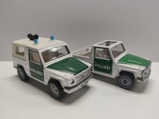 2 X Siku 1044 Mercedes Benz 280 GE Polizei Die Cast Modellauto Spielzeugauto