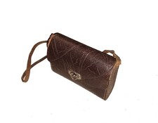 Alte Brottasche Kindergarten Stullentasche Umhängetasche Leder vintage DDR Kult