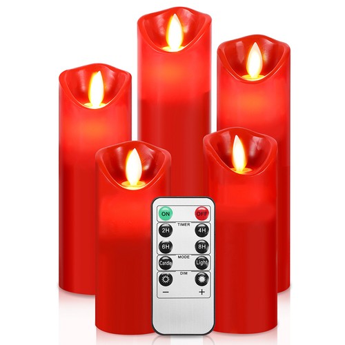 5er led kerzen weihnachtsdeko - 5er,