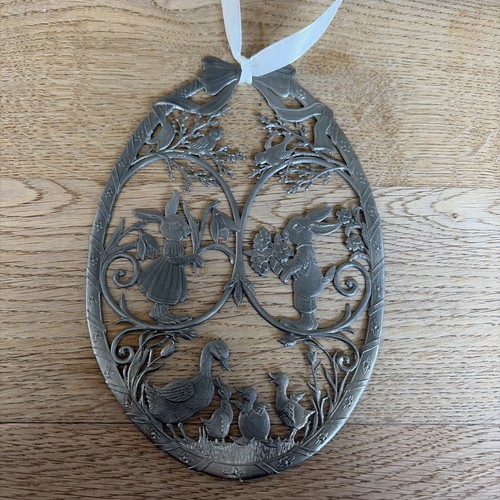 Osterschmuck zinn osterei - osterschmuck,