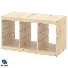 NEU IKEA TROFAST Gestell hellweiß gebeizt Kiefer Aufbewahrung Regal 93x52cm