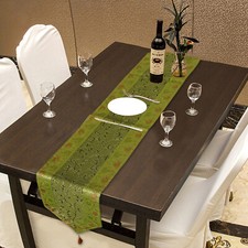 Tischläufer Seide Brokat