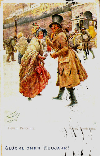 Neujahr 1927 frau m - ,
