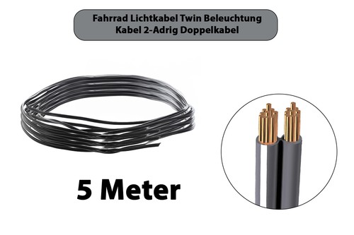 Meter fahrrad lichtkabel - 5,