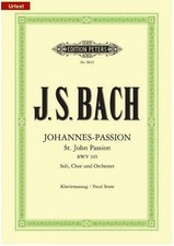 Noten Johannes-Passion BWV245