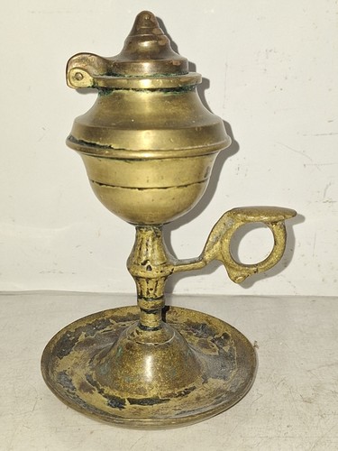 Alte öllampe aus messing - alte,