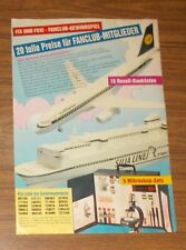 Seltene Werbung REVELL Silja Line Finnjet - Lufthansa Flugzeug 1991