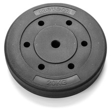 20 kg 1 Stück Hantelscheiben Kunststoff Gewichte 26mm Gusseisen Gewichte METEOR