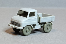 Wiking Unimog 411 geschlossen silbergrau alte hellgraue Räder 1960-61 top