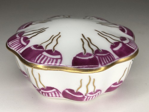 Vintage porzellandose lila - porzellandose,
