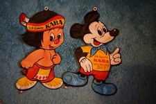 KABA Figur Adlerauge Mickey Mouse Micky Maus aufblasbar 70er PVC Disney