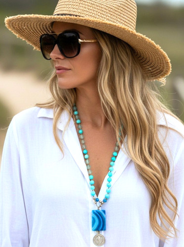 Lange boho mala hals - boho,