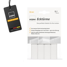 4er Pack Eckturm Weiß