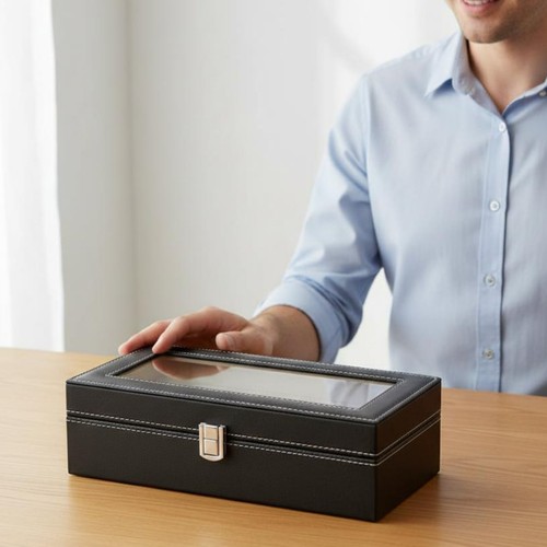 Uhrenbox mit sichtfenster - mit,