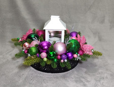 Adventskranz rund mit - , laterne