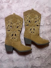 Damen bestickte Western-Cowboystiefel