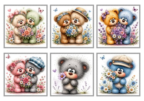 Teddybär kartenaufleger für - teddybär,