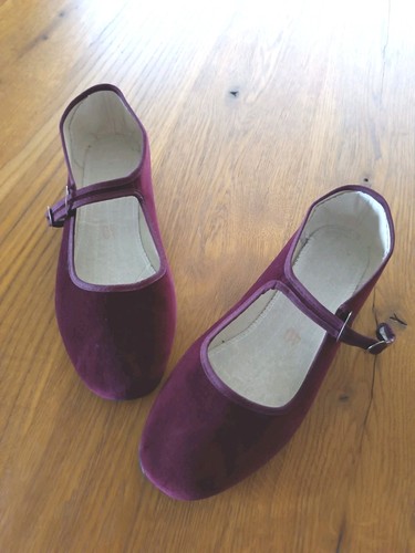 Samtschuhe bordeaux - samtschuhe, 39